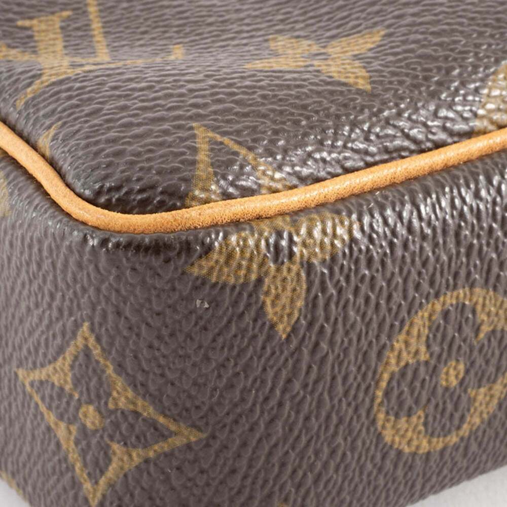 LOUIS VUITTON Authentic Brown Monogram Canvas Pouch - Picture 16 of 16